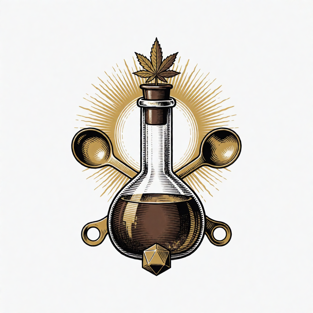 Victorian Skill Test Flask Badge