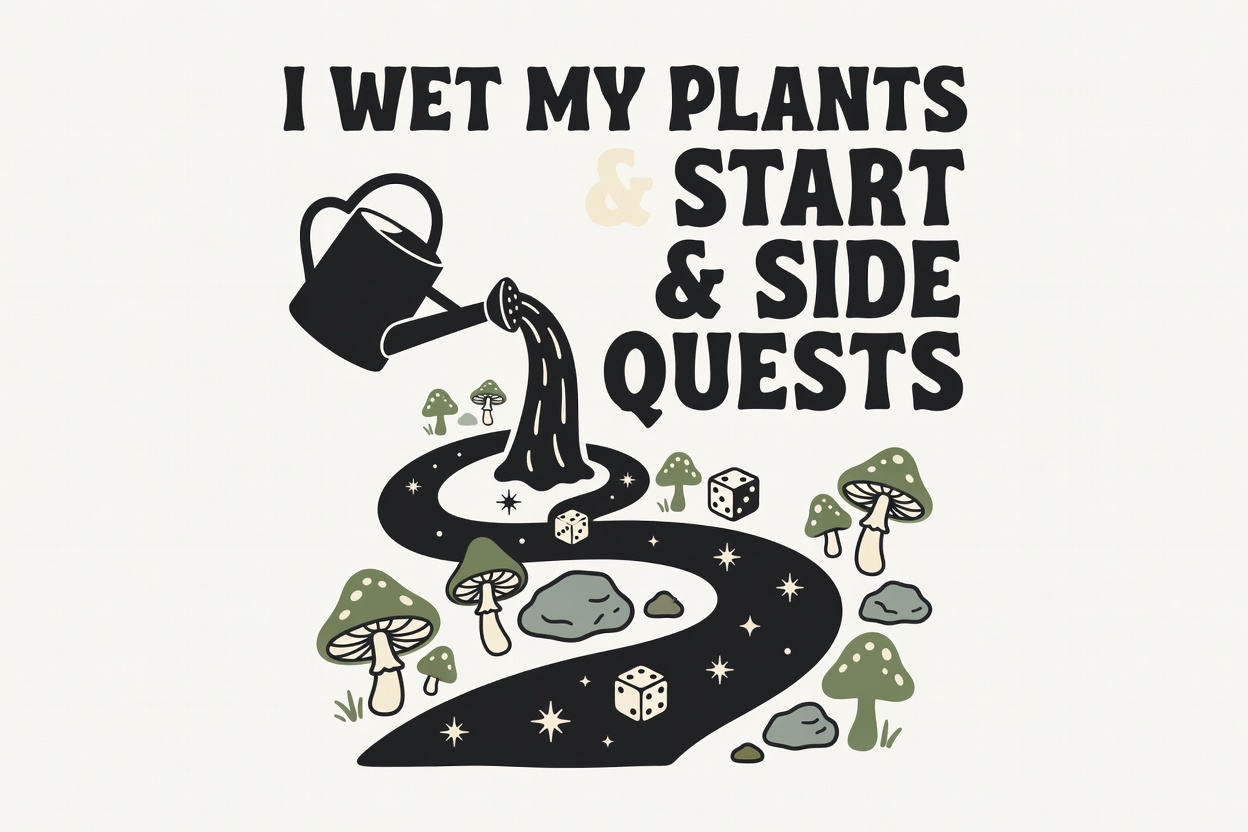 I Wet My Plants and Start Side Quests