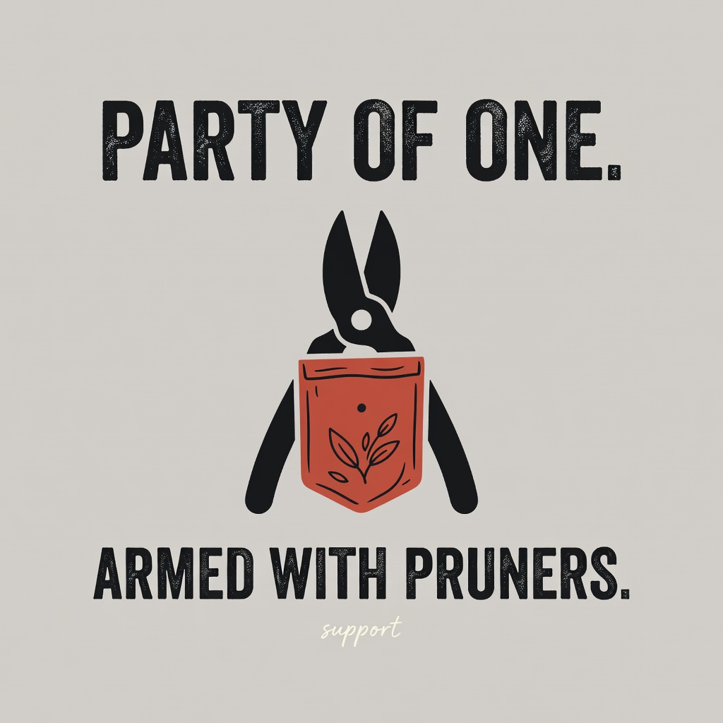 Party of One, Armed With Pruners